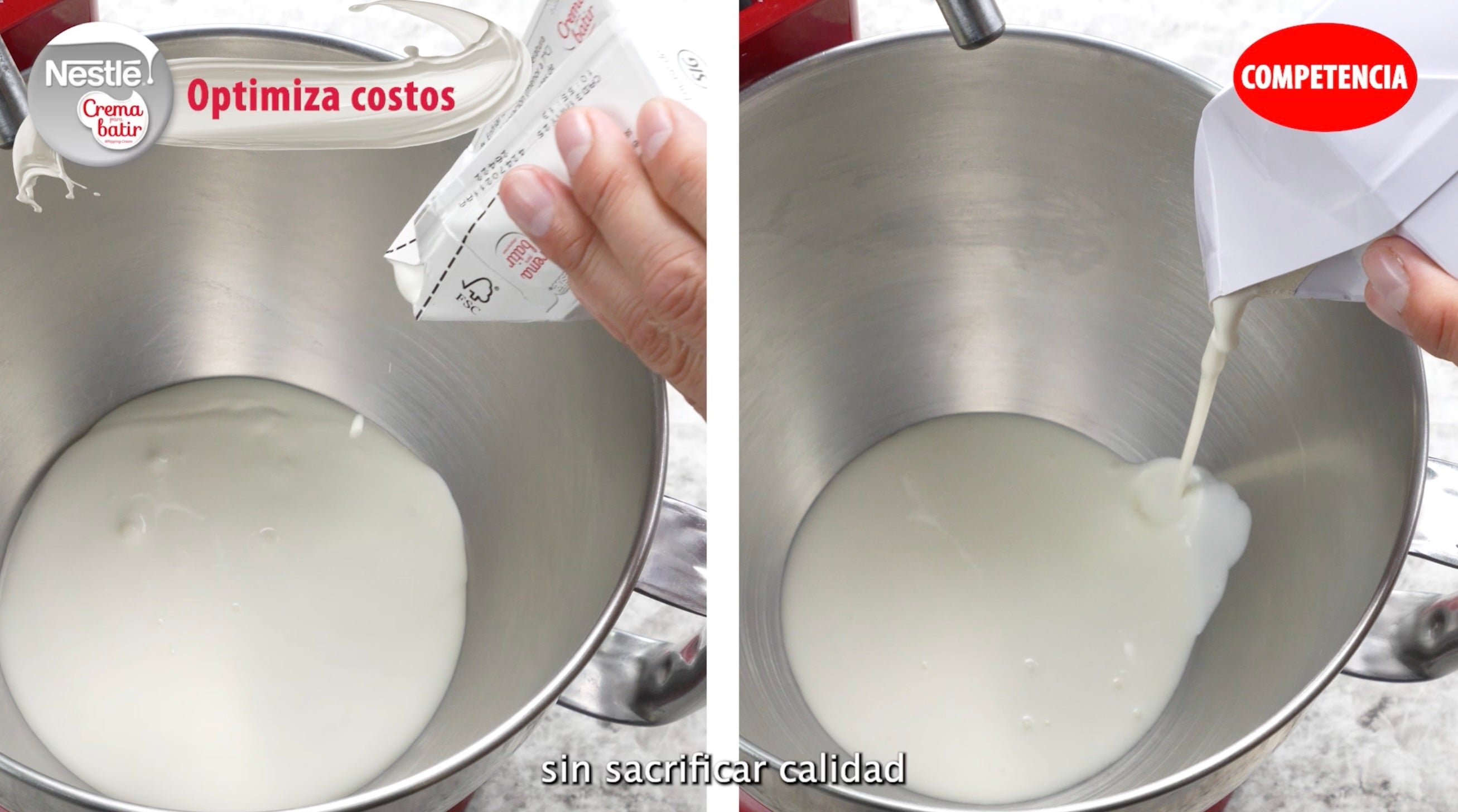 La crema de batir más rendidora del mercado